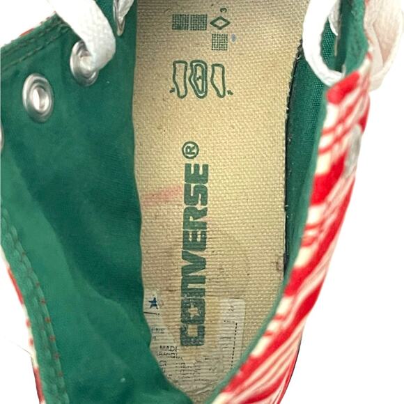 Converse All Star Sneakers Candy Cane High Tops Sneakers Size Men's 4 Women's 6 - Picture 5 of 16